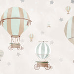 Tapet Personalizat Micii Exploratori cu baloane cu aer cald  - WHEEL BALLOONS