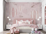 Tapet Personalizat Micii Exploratori cu baloane cu aer cald roz - CHERRY PINK BALLOONS