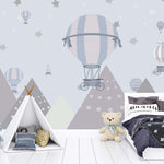 Tapet personalizat - STARRY MOUNTAINS BALLOONS