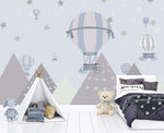 Tapet personalizat - STARRY MOUNTAINS BALLOONS