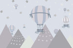 Tapet personalizat - STARRY MOUNTAINS BALLOONS