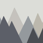 Tapet Personalizat Inspiratie Scandinava pentru Copii cu munti in forme geometrice abstracte  - GEOMETRIC MOUNTAINS