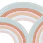 Tapet Personalizat Inspiratie Scandinava pentru Copii cu curcubee pictate in nuante pastel - PAINTED RAINBOWS