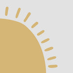 Tapet Personalizat Inspiratie Scandinava pentru Copii cu soare abstract - HELLO SUNSHINE