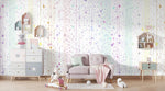 Tapet Personalizat Inspiratie Scandinava pentru Copii cu puncte abstracte multicolore - SOFT RAINBOW COLORS