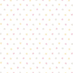 Tapet Personalizat Inspiratie Scandinava pentru Copii cu pattern de stelute gri, aurii si roz pe fundal alb - CRAYON STAR PATTERN