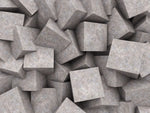 Tapet personalizat 3d cu blocuri de granit imbinate asimetric in nuante de maronii concrete blocks granit
