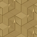Tapet personalizat 3d cu linii si forme asimetrice aurii gold bars