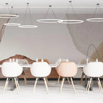 Tapet personalizat watercolor cu pete abstracte cafenii coffee tones