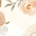 Tapet personalizat watercolor cu trandafiri cafenii coffee roses