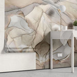 Tapet personalizat watercolor cu pictura in stil watercolor in nuante de roz pink rose
