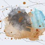 Tapet personalizat watercolor cu pictura in stil watercolor multicolora paint splash