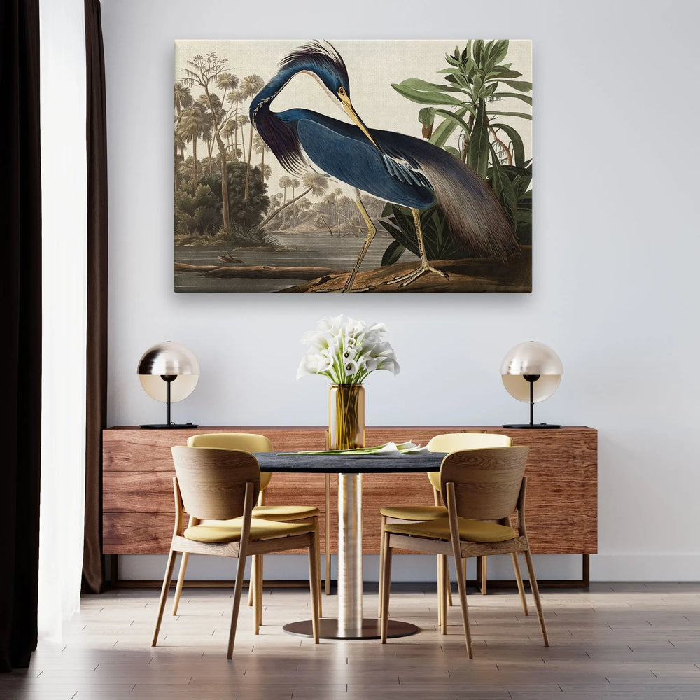 Tablou canvas cu starcul din louisiana opera de arta james audubon louisiana heron
