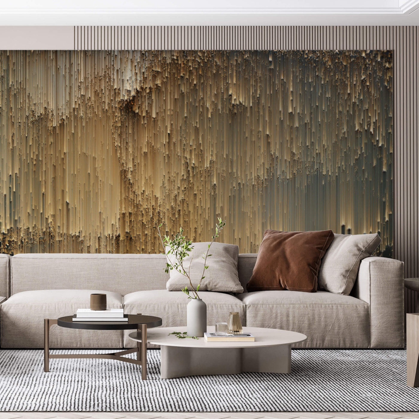 Tapet personalizat - GOLDEN GRAFIT