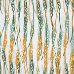 Tapet personalizat abstract cu spic de grau in nuante de verde si portocaliu wheat spikes