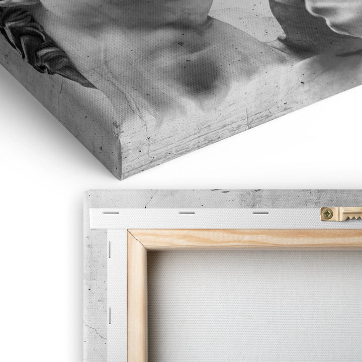 Tablou canvas care il infatiseaza pe eroul biblic david care este renumit pentru victoria sa asupra uriasului goliat the david statue