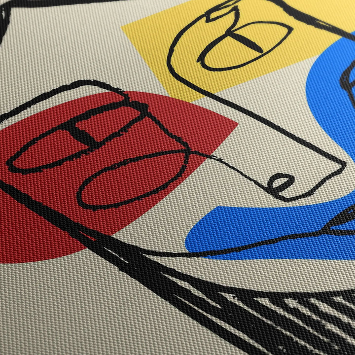 Tablou canvas ce ilustreaza portretul unei femei in stil abstract modern abstract portrait