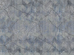 Tapet personalizat abstract cu textura abstracta florala in nuante inchise cu efect invechit old blue