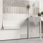 Tapet personalizat abstract cu dungi abstracte in nuante de bej beige tones