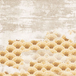 Tapet personalizat abstract cu evantaie abstracte aurii golden fans