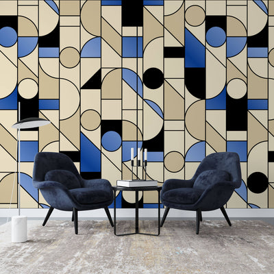 fototapet-personalizat-art-deco-cu-frome-geometrice-in-stil-bauhaus-blue-bauhaus