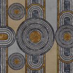 Tapet personalizat art deco cu figuri de inspiratie art deco cu textura de antracit si bronz anthracite