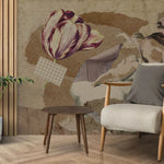 Tapet personalizat fine art de tip colaj de imagini in stil renascentist renaissance collage