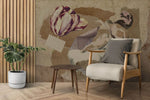 Tapet personalizat fine art de tip colaj de imagini in stil renascentist renaissance collage