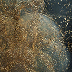 Tapet personalizat fine art cu sclipici in ploaie pe un fundal negru dark glitter