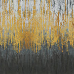 Tapet personalizat fine art cu straturi texturate in dungi gri aurii si negre textured art