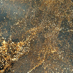 Tapet personalizat fine art cu sclipici auriu in prim plan close up glitter