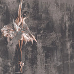 Tapet personalizat fine art cu balerina pe un fundal maro inchis ballerina