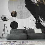 Tapet personalizat fine art cu design industrial abstract industrial aesthetic