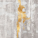 Tapet personalizat fine art cu perete gri beton si insertii aurii concrete golden foil