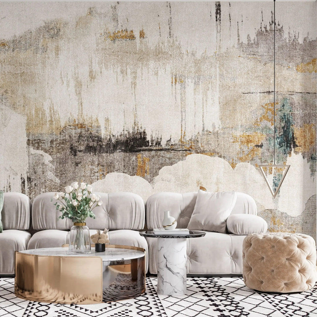 Tapet personalizat fine art abstract textura vintage copper landscape