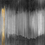 Tapet personalizat fine art cu dungi abstracte aurii si gri grainy rain