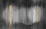 Tapet personalizat fine art cu dungi abstracte aurii si gri grainy rain