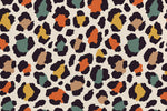 Tapet personalizat modern cu model de leopard animal print colorat modern cheeath