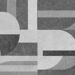 Tapet personalizat modern cu forme geometrice in nuante de gri gray shades