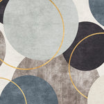 Tapet personalizat modern cu cercuri colorate cu textura si detalii aurii textured circles