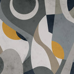 Tapet personalizat modern cu forme abstracte colorate styled abstract