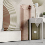 Tapet personalizat modern cu arta texturata multicolora in stil boho boho textured art