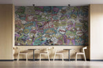 Tapet personalizat pop art & cartoon cu expresii in stil retro retro speech bubbles