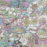 Tapet personalizat pop art & cartoon cu expresii in stil retro retro speech bubbles