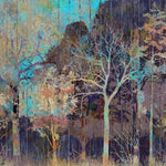 Tapet personalizat forest cu padure pictata abstract painted forest
