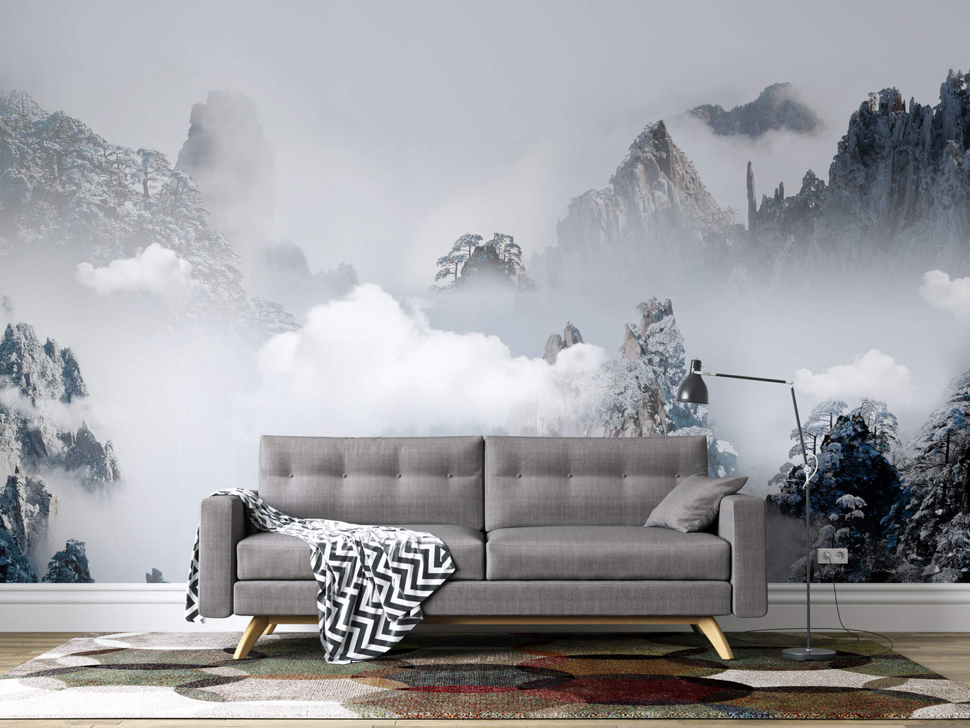 Fototapet personalizat - FOGGY MOUNTAINS