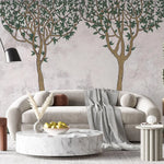 Tapet personalizat forest cu copaci in stil celtic celtic trees