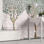 Tapet personalizat forest cu copaci in stil celtic celtic trees