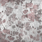 Tapet personalizat floral cu flori de trandafir in nunante de bronz rose pe un fundal texturat cimentat industrial roses