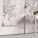 Tapet floral personalizat cu flori de magnolie pe fundal texturat magnolia